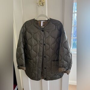 Olive Quilted Jacket